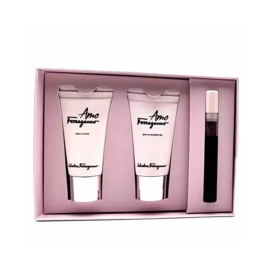 Salvatore Ferragamo Amo Ferragamo Woman Mini Set Eau De Parfum 5ml & Bl 30ml & Bath & Sg 30ml