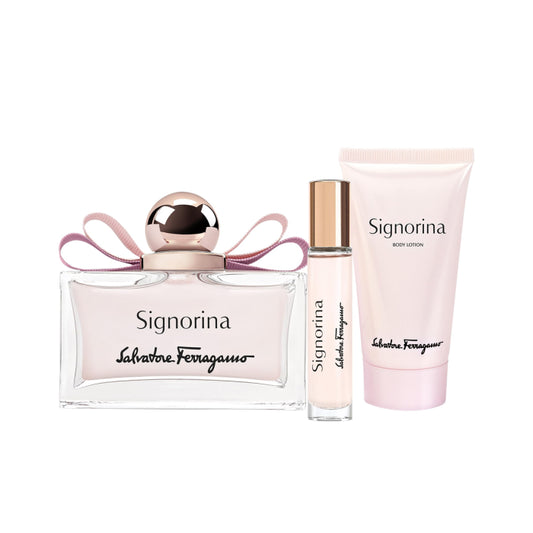 Salvatore Ferragamo Signorina Woman Set Eau De Parfum 100ml & Eau De Parfum 15ml & Bl 50ml