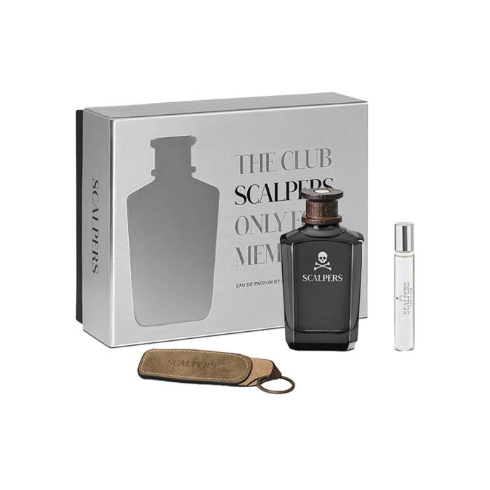 Scalpers The Club Man Set Eau De Parfum 125ml & Eau De Parfum 15ml & Keyring