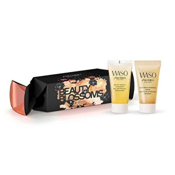 Shiseido Beauty Blossoms Waso Clear Mega Hydrating-cream 30ml & Quick Gentle Cleanser 30ml Woman Face Kit