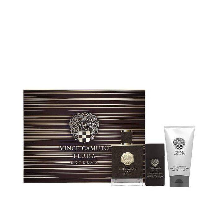 Vince Camuto Terra Extreme Man Set Eau De Parfum 100ml & Deo Stick 71g & Hair & Bw 150ml