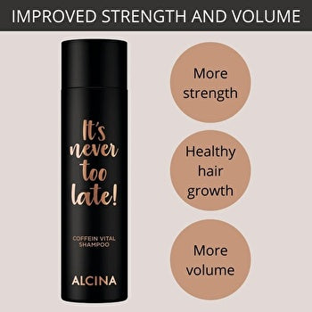 Alcina It´s Never Too Late! Coffein Vital Shampoo 250ml