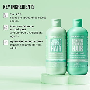 Hairburst Longer Stronger Hair Oily Scalp & Roots Set - Sada Na Mastne Vlasy 350ml