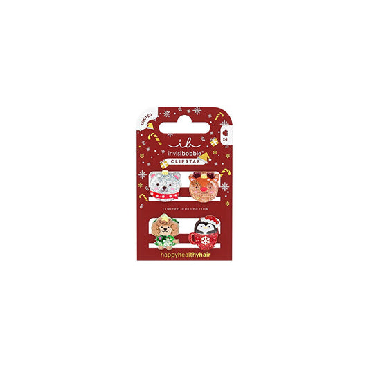 Invisibobble Clipstar Kids Sparkle In A Cup 4 Pcs