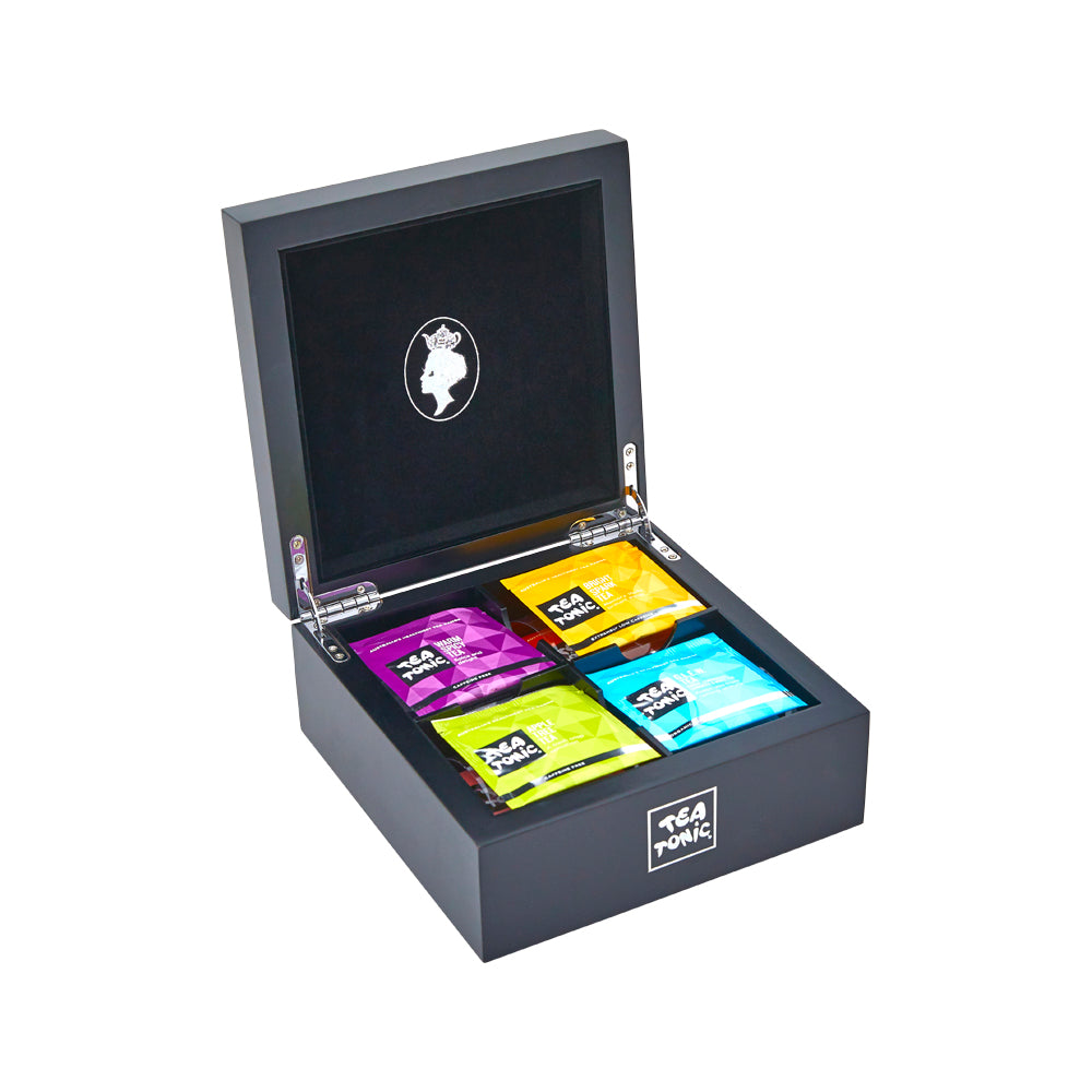Tea Tonic Wooden Tea Chest Mini x 32 Tea Bags