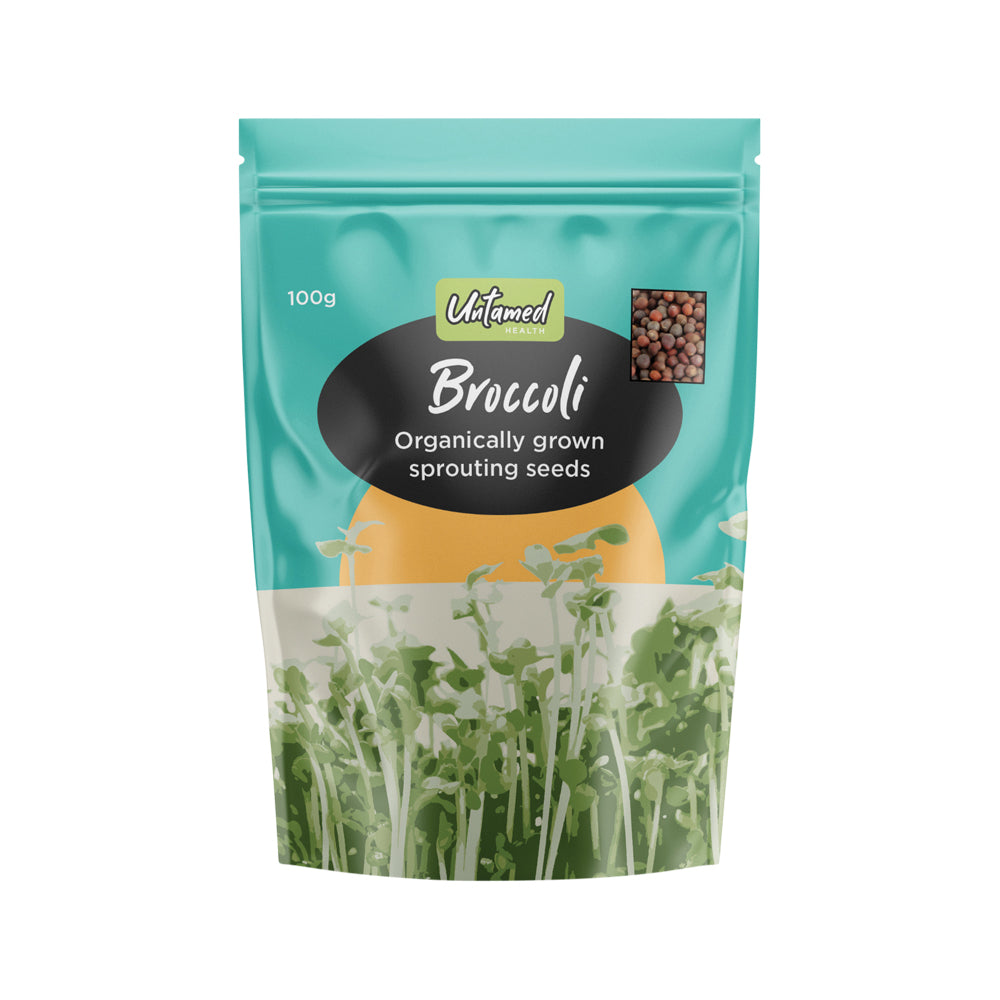 Untamed Health Organically Grown Sprouting Seeds Broccoli 100g